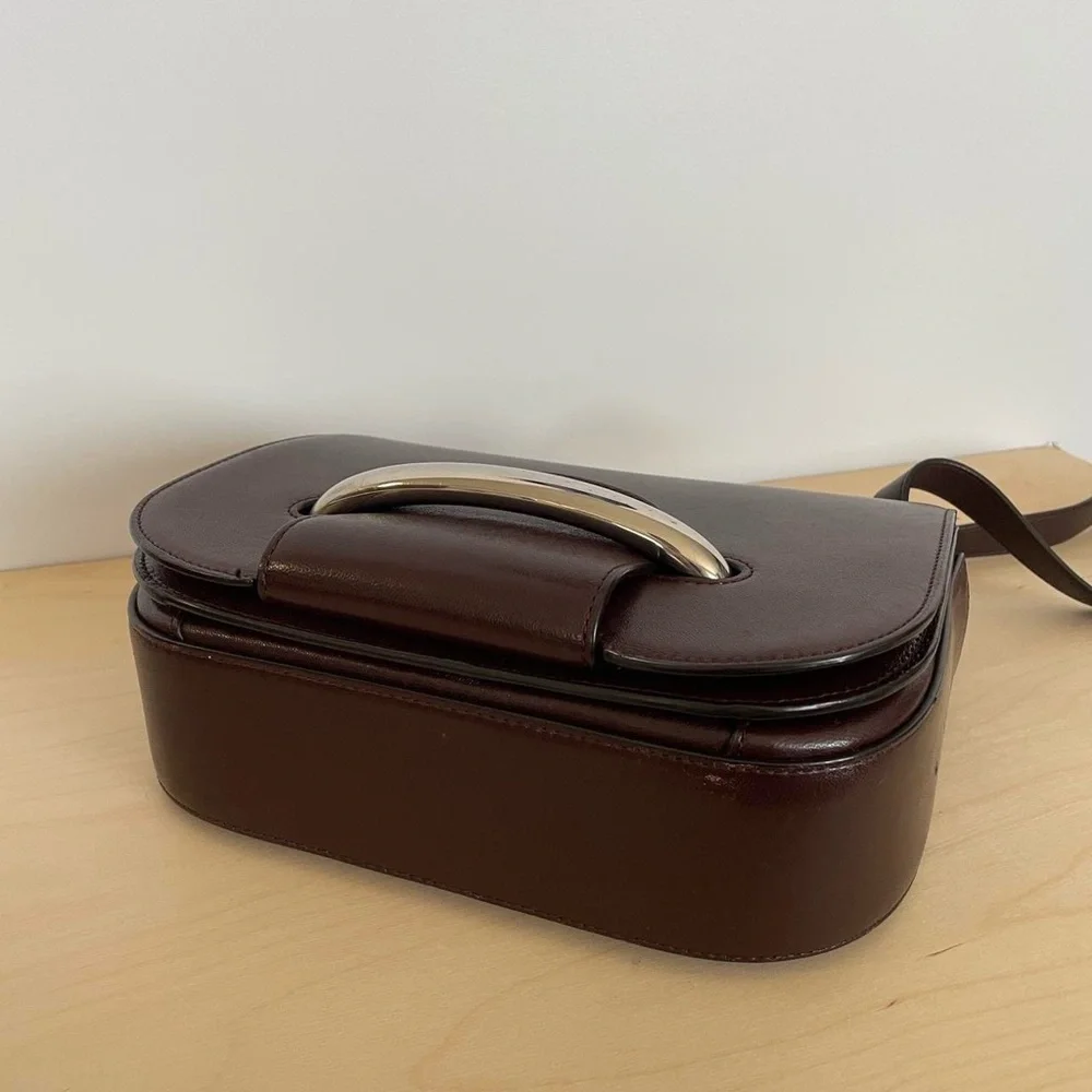Mulberry Burgundy Silver Piercing Leather Bag - Picture 5 of 8